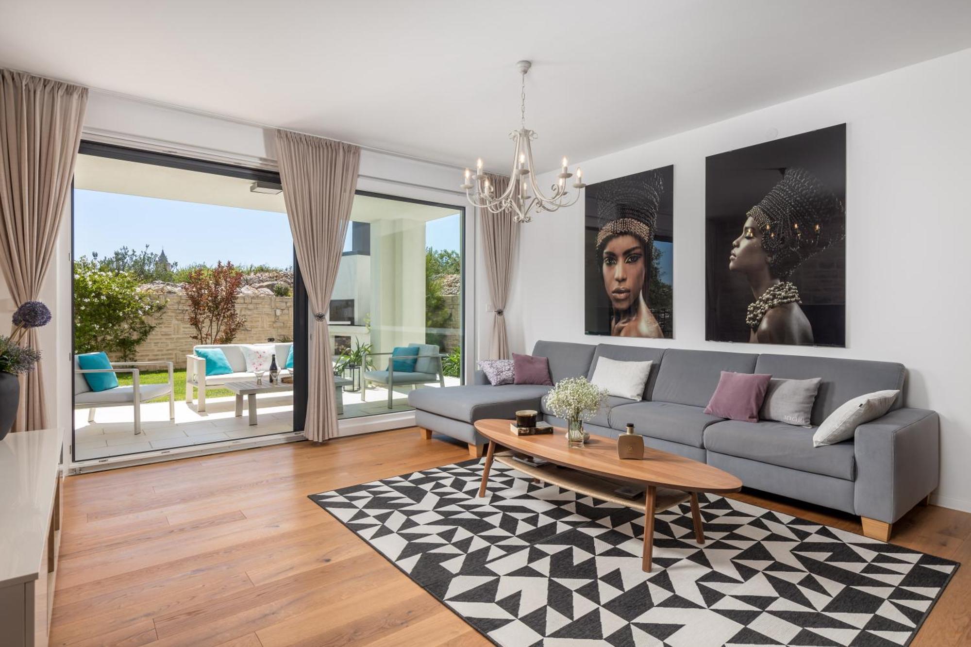 Luxury Apartment Hyperion With Private Pool And Garden 무르테르 외부 사진